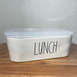 Rae Dunn LL “Lunch” Ceramic Tupperware